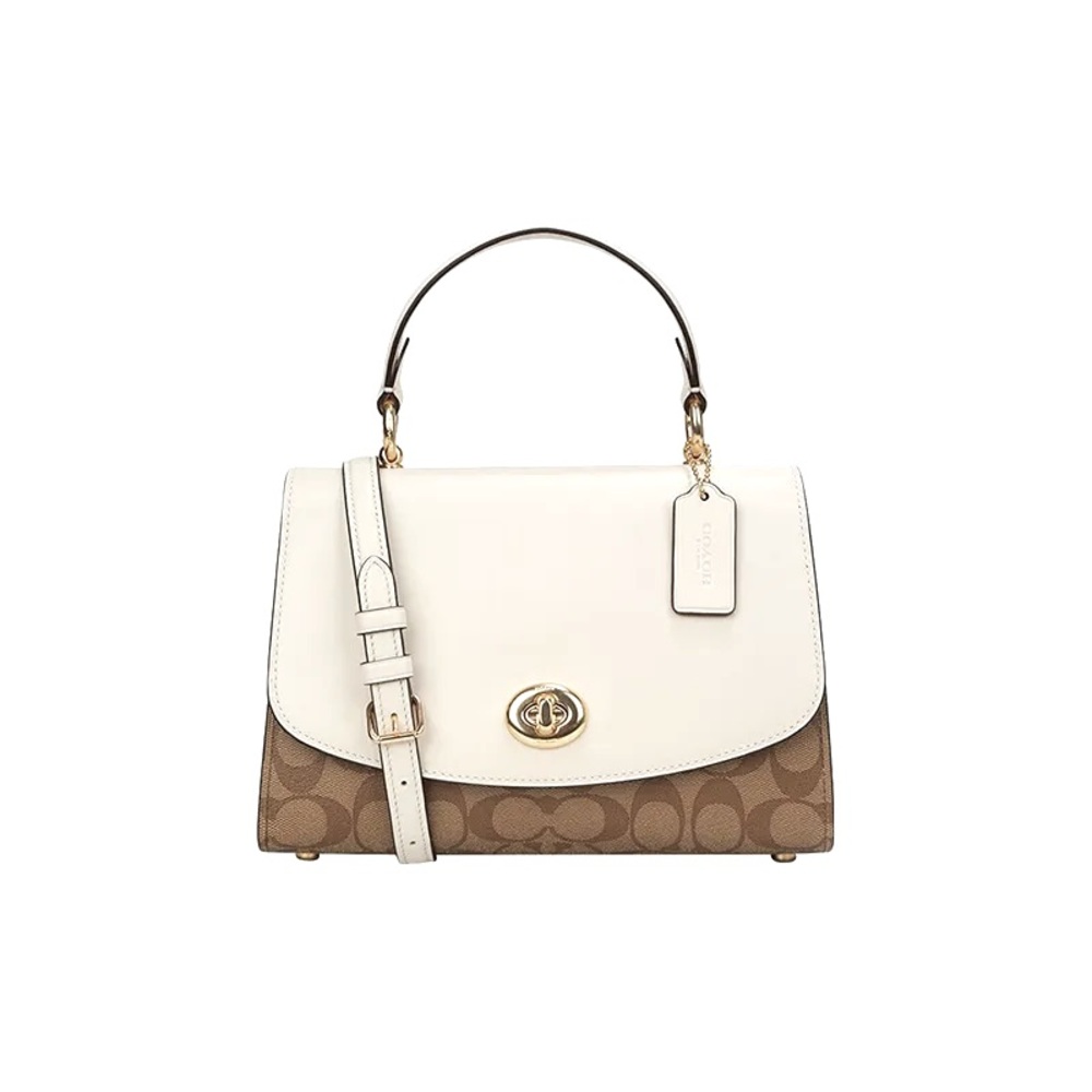 Authentic Cream/White COACH Tilly Handbag